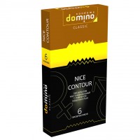 Презервативы "Domino Nice Contour", рифленые, 6 шт.